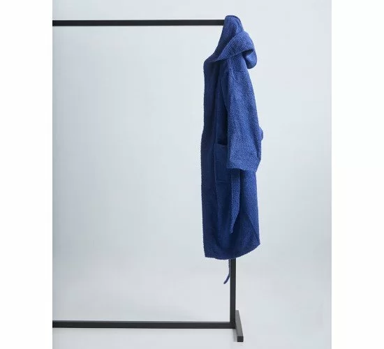 Unisex Βαμβακερό Πετσετέ Μονόχρωμο Μπουρνούζι με Κουκούλα Adore Medium Μπλε Navy Unisex Βαμβακερό Πετσετέ Μονόχρωμο Μπουρνούζι με Κουκούλα Adore Medium Μπλε Navy