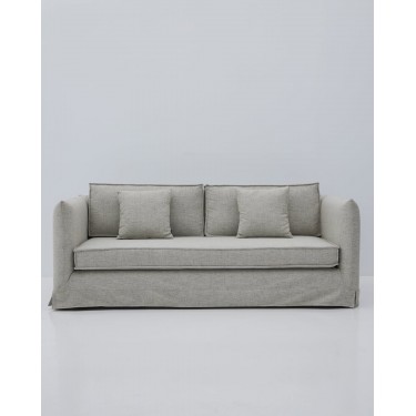 Τριθέσιος Υφασμάτινος Καναπές με Αποσπώμενο Κάλυμμα Nanterre 98x210cm
