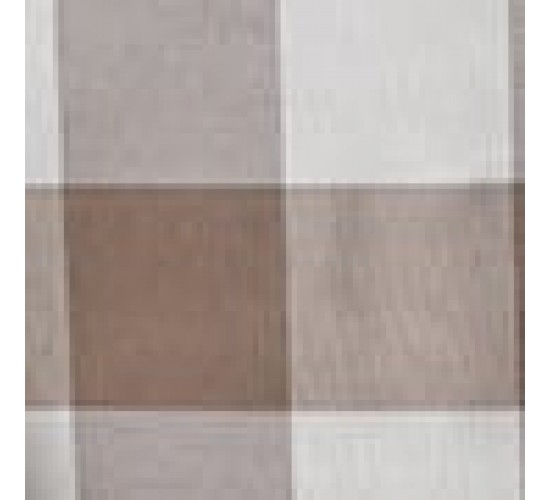 Τραπεζομάντηλο Μεγάλο Καρώ Νηματοβαφή Cabanna 8 ατόμων | 135x200cm Μπεζ