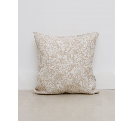 Διακοσμητική μαξιλαροθήκη Teramo με tribal σχέδιο 25x40cm Μπεζ