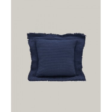 3D Βαμβακερή Πικέ Oxford Μαξιλαροθήκη Pereira σε 8 Αποχρώσεις 45x45 5cm Μπλε Navy