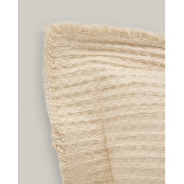 3D Βαμβακερή Πικέ Oxford Μαξιλαροθήκη Pereira σε 8 Αποχρώσεις 45x45 5cm Μπεζ