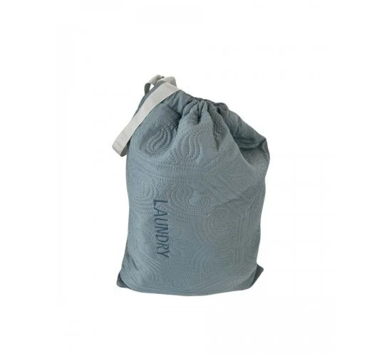 Microsilk Σάκος Απλύτων με Κέντημα Laundry Bag Nomas 30x50cm Άκουα Microsilk Σάκος Απλύτων με Κέντημα Laundry Bag Nomas 30x50cm Άκουα