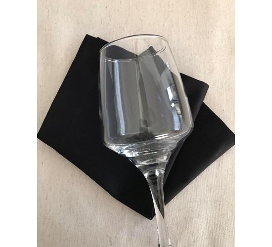 Μαύρη Πετσέτα Κοκτέιλ Γαλλική Γωνιά Yohana 20x20cm 20x20cm Μαύρο Μαύρη Πετσέτα Κοκτέιλ Γαλλική Γωνιά Yohana 20x20cm 20x20cm Μαύρο