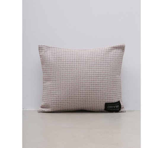 Διακοσμητική μαξιλαροθήκη Puerto Mudrin με σχέδιο rice 35x45cm Μπεζ