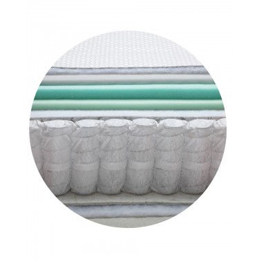 Ανατομικό Memory Foam Καπιτονέ Στρώμα Pocket με Ύφασμα Tencel Mindy 160x200 30cm Άσπρο