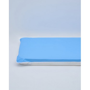 Αδιάβροχο Αντιαλλεργικό Επίστρωμα με Τιράντες Clinica Υπέρδιπλη (160x200cm) Σιέλ