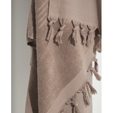 Βαμβακερή Πετσέτα Διπλής Όψης με Κρόσσια Klima σε 8 Αποχρώσεις 90x170cm Θαλάσσης | 90x170cm Elephant