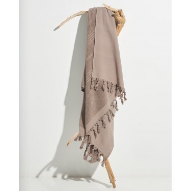 Βαμβακερή Πετσέτα Διπλής Όψης με Κρόσσια Klima σε 8 Αποχρώσεις 90x170cm Θαλάσσης | 90x170cm Elephant