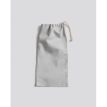 Βαμβακοσατέν Πουγκί Αποθήκευσης για Makeup, Accessories Mansion 14x30cm Γκρι απαλό