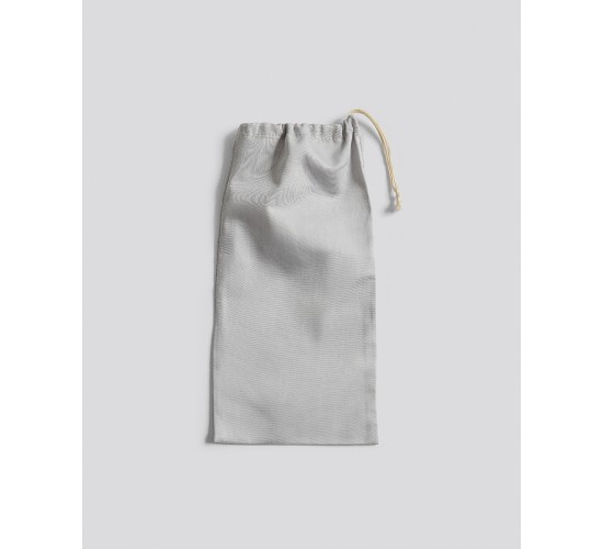 Βαμβακοσατέν Πουγκί Αποθήκευσης για Makeup, Accessories Mansion 14x30cm Γκρι απαλό