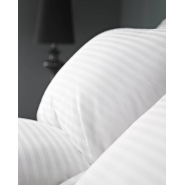 Ξενοδοχειακή Βαμβακοσατέν Παπλωματοθήκη με Ρίγα 1cm Sevenstars California King (280x280cm) Άσπρο