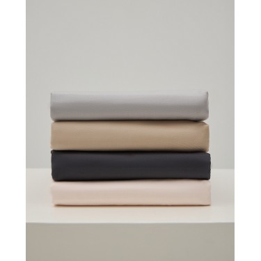 Βαμβακερό Περκάλι Πανωσέντονο Pallas California King (280x290cm) Off White - Blush