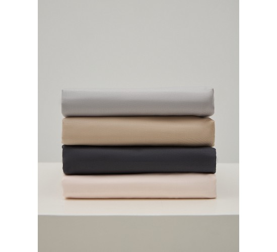 Βαμβακερό Περκάλι Πανωσέντονο Pallas Super Υπέρδιπλη (240x280cm) Γκρι απαλό