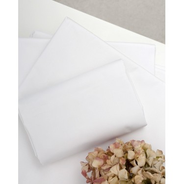 Απλή Ξενοδοχειακή Sateen Μαξιλαροθήκη Astor 52x72cm 52x72cm Άσπρο