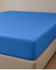 Microsilk Μονόχρωμο Σεντόνι με Λάστιχο Oscar 6 Αποχρώσεις Μονή (100x200 40cm) Μπλε