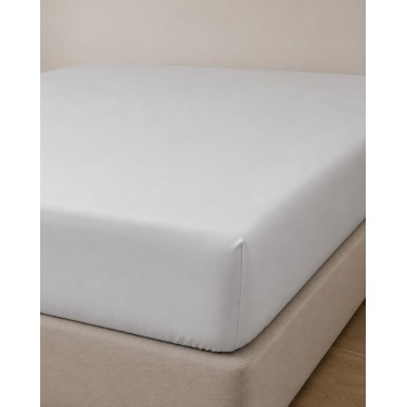 Microsilk Μονόχρωμο Σεντόνι με Λάστιχο Oscar 6 Αποχρώσεις Μονή (100x200 40cm) Γκρι