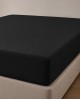 Microsilk Μονόχρωμο Σεντόνι με Λάστιχο Oscar 6 Αποχρώσεις Μονή (100x200 40cm) Μαύρο