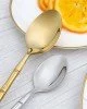 Ανοξείδωτο Κουτάλι Σούπας Λαβή Σχέδιο Bamboo Cami Ασημί Ανοξείδωτο Κουτάλι Σούπας Λαβή Σχέδιο Bamboo Cami Ασημί