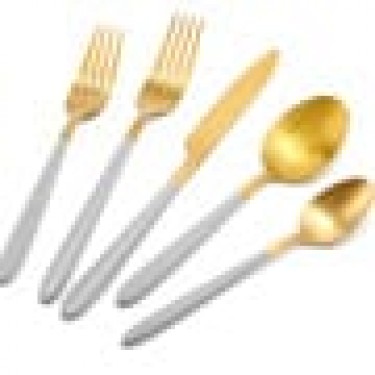 Ανοξείδωτο Κουτάλι Σούπας Ματ Υφή Demy Γκρι