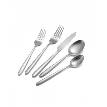 Ανοξείδωτο Κουτάλι Γλυκού Ματ Υφή Demy Ασημί