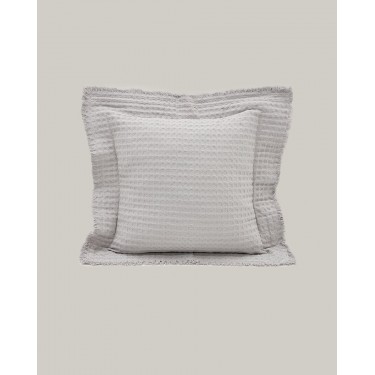 3D Βαμβακερή Πικέ Oxford Μαξιλαροθήκη Pereira σε 6 Αποχρώσεις 45x45 5cm Γκρι