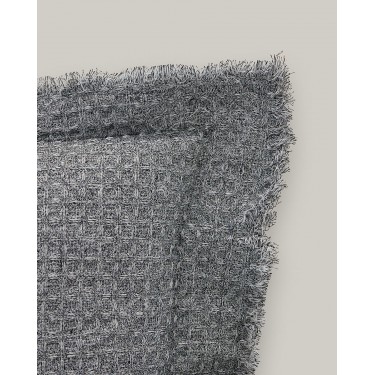 3D Βαμβακερή Πικέ Oxford Μαξιλαροθήκη Pereira σε 6 Αποχρώσεις 45x45 5cm Μαύρο