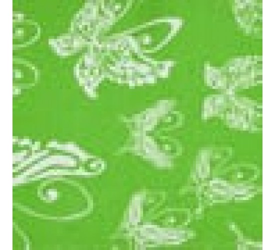 Παιδική Λαβέτα Βαμβακερή Σχέδιο Πεταλούδες Butterfly 28x40cm Λαχανί