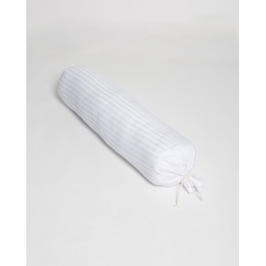 Βαμβακοσατέν Θήκη για Μαξιλάρι Καραμέλα Redon 30x100cm Άσπρο