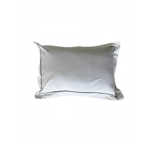 Oxford Λευκή Μαξιλαροθήκη με Πλακέ Κέντημα Mansion 52x72 5cm 52x72 5cm Άσπρο Oxford Λευκή Μαξιλαροθήκη με Πλακέ Κέντημα Mansion 52x72 5cm 52x72 5cm Άσπρο