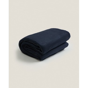 Μονόχρωμη Κουβέρτα Vermio σε 2 Διαστάσεις Υπέρδιπλη (220x240cm) Μπλε Σκούρο