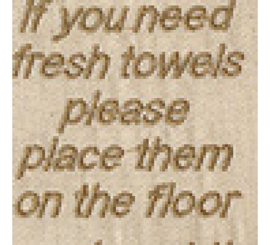 Υφασμάτινη Σήμανση Hospitality Fresh Towels 15x35cm One Size (15x35cm) Χρυσό