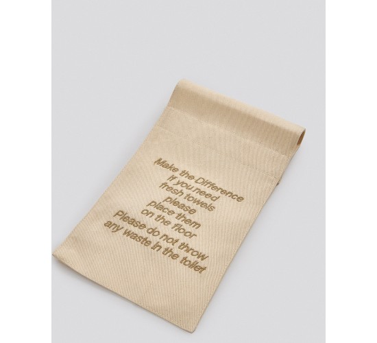 Υφασμάτινη Σήμανση Hospitality Fresh Towels 15x35cm One Size (15x35cm) Χρυσό