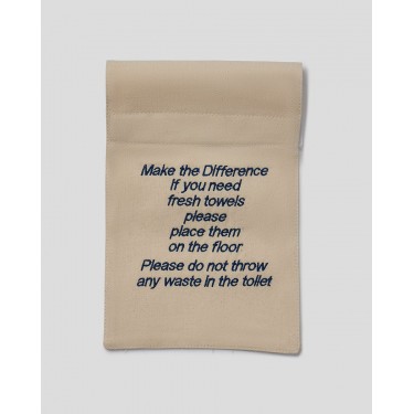 Υφασμάτινη Σήμανση Hospitality Fresh Towels 15x35cm One Size (15x35cm) Μπλε Σκούρο