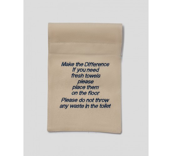 Υφασμάτινη Σήμανση Hospitality Fresh Towels 15x35cm One Size (15x35cm) Μπλε Σκούρο Υφασμάτινη Σήμανση Hospitality Fresh Towels 15x35cm One Size (15x35cm) Μπλε Σκούρο