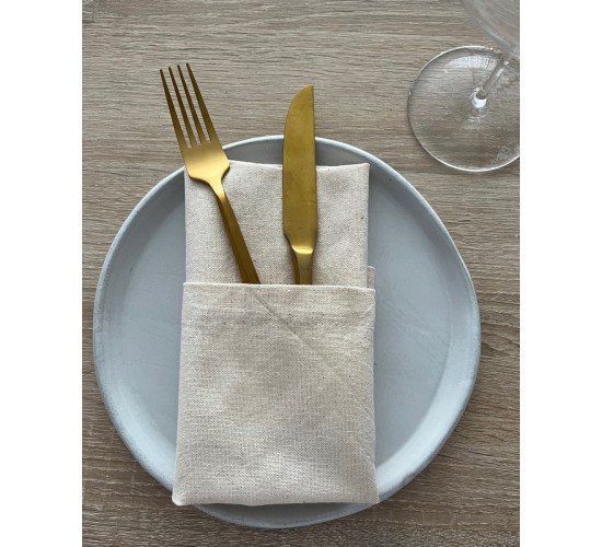 Natural Organic Πετσέτα Φαγητού Catering Γαλλική Γωνία Elsa Panama 48x48cm 48x48cm Natural Natural Organic Πετσέτα Φαγητού Catering Γαλλική Γωνία Elsa Panama 48x48cm 48x48cm Natural