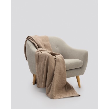 Ζακάρ Κουβέρτα Ανάγλυφη Ρίγα Esperinos Μονή Γκρι - Μπεζ