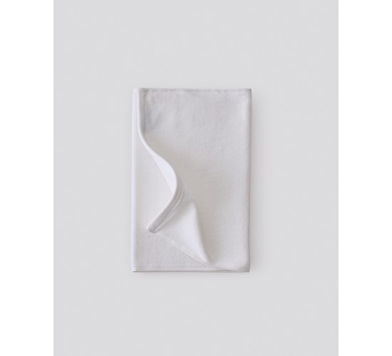 Βαμβακερή Βελουτέ Πετσέτα Προσώπου Sair 40x70cm 40x70cm Άσπρο