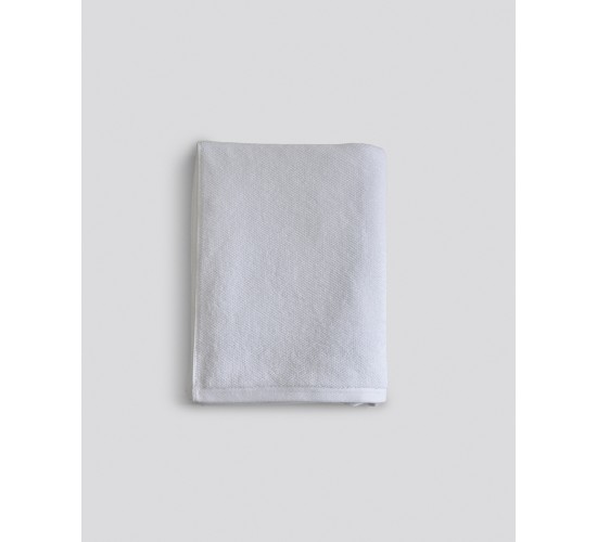 Βαμβακερή Λευκή Δίκλωνη Ξενοδοχειακή Πετσέτα Sorra Προσώπου | 50x100cm Άσπρο