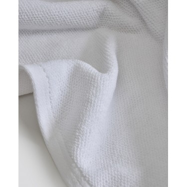 Βαμβακερή Λευκή Δίκλωνη Ξενοδοχειακή Πετσέτα Sorra Λουτρού | 90x160cm Άσπρο
