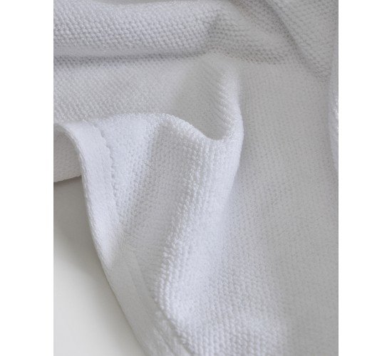 Βαμβακερή Λευκή Δίκλωνη Ξενοδοχειακή Πετσέτα Sorra Λουτρού | 90x160cm Άσπρο
