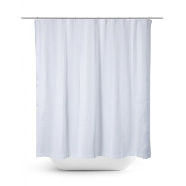 Αδιάβροχη Μονόχρωμη Κουρτίνα Μπάνιου Hydro 180x220cm Άσπρο