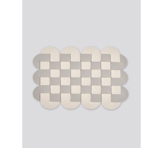 Δίχρωμο Πλεκτό Σουπλά από Δερματίνη Lorum Des.1 One Size (29x41cm) Εκρού Δίχρωμο Πλεκτό Σουπλά από Δερματίνη Lorum Des.1 One Size (29x41cm) Εκρού