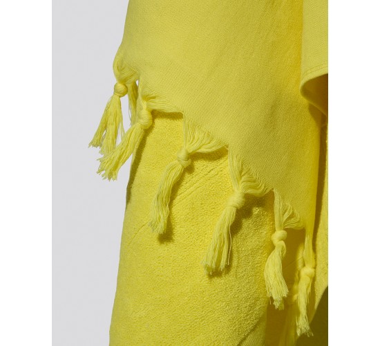 Βαμβακερή Πετσέτα Διπλής Όψης με Κρόσσια Klima σε 8 Αποχρώσεις 90x170cm Θαλάσσης | 90x170cm Κίτρινο