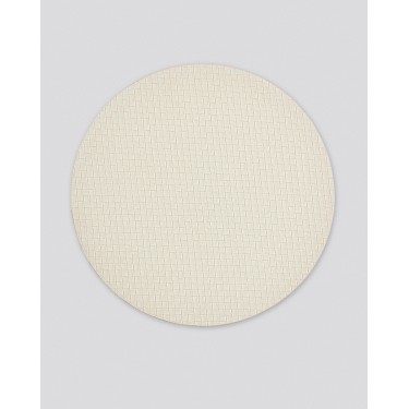 Δίχρωμο Στρογγυλό Πλεκτό Σουπλά από Δερματίνη Lorum Des.3 One Size (38cm) Μπλε