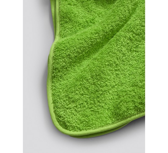 Βαμβακερή Μονόχρωμη Πετσέτα Πισίνας Ξαπλώστρας με Ρέλι Aida 90x200cm Μπουρνουζοπετσέτα | 90x200cm Λαχανί