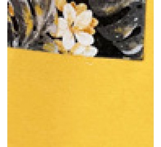 Κίτρινη Ποδιά Μπούστο με Εμπριμέ Τσέπη Panama Μπούστο (66x96cm)