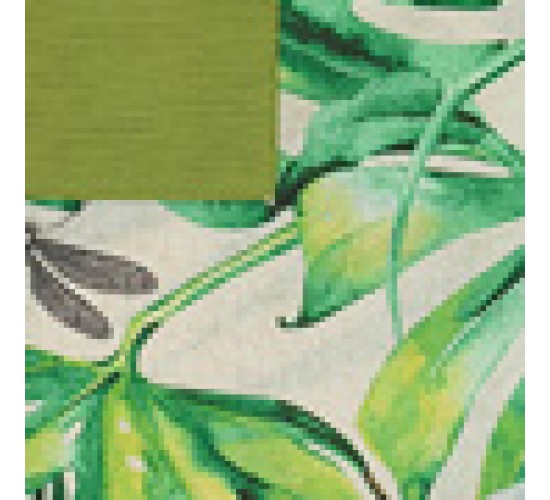 Εμπριμέ Ποδιά Μέσης με Πράσινη Τσέπη Palmeras Μέσης (61x65cm)