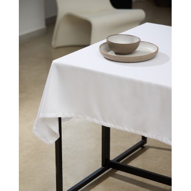 Μονόχρωμο Τραπεζομάντηλο Super Soft Julien σε 6 Αποχρώσεις 6 ατόμων Άσπρο