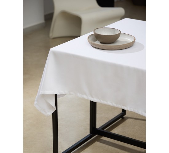 Μονόχρωμο Τραπεζομάντηλο Super Soft Julien σε 6 Αποχρώσεις 12 ατόμων Άσπρο